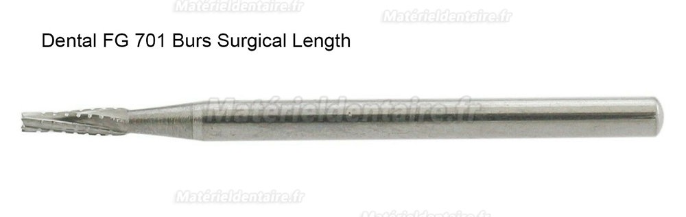 10pièces FG SURG 701 fraise en carbure conique à friction dentaire